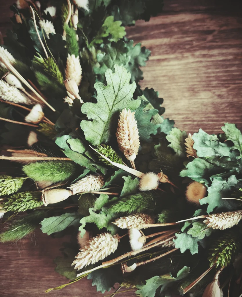 wianki naturalne dekoracje drzwi i wnętrza